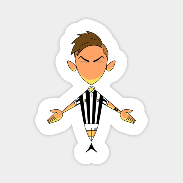 Paulo Dybala Caricature Magnet by Amaze