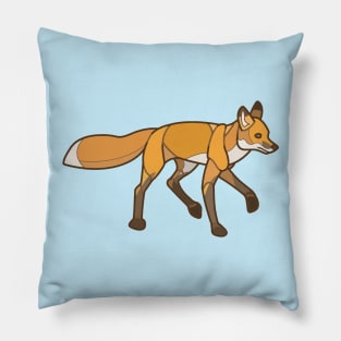 Geometric Fox Pillow