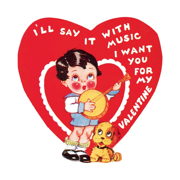 Retro Valentine's Day Heart by MasterpieceCafe