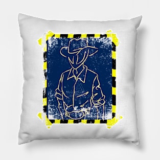 Alien in a hat Pillow