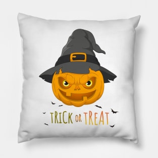 Scary Halloween pumpkin Pillow