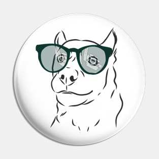 dog in fashionable dark glasses Pin