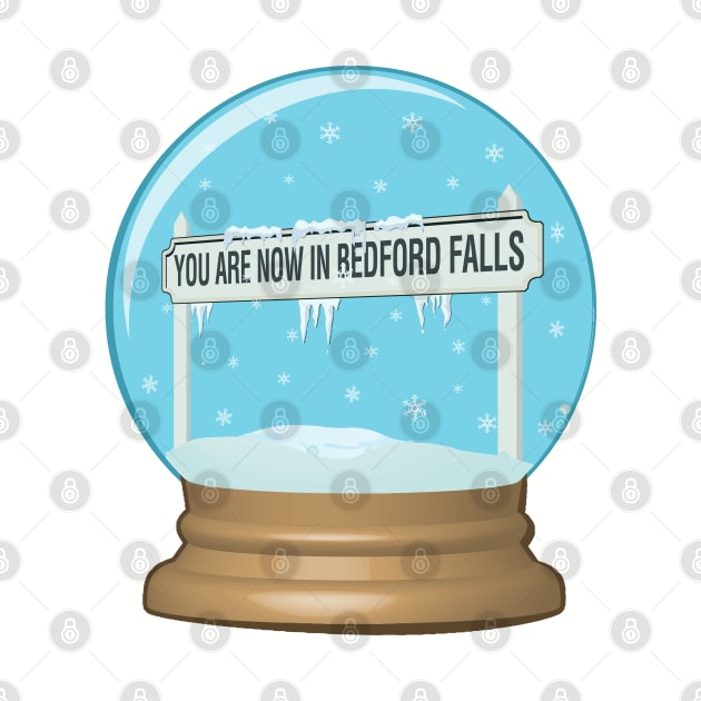 Bedford Falls Snow Globe by PopCultureShirts