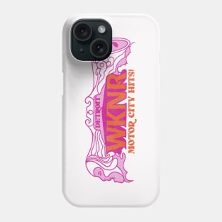 Retro WKNR FM / Detroit Rock Radio Station Phone Case