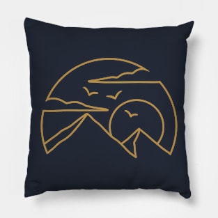 Simple Nature - Golden Version Pillow