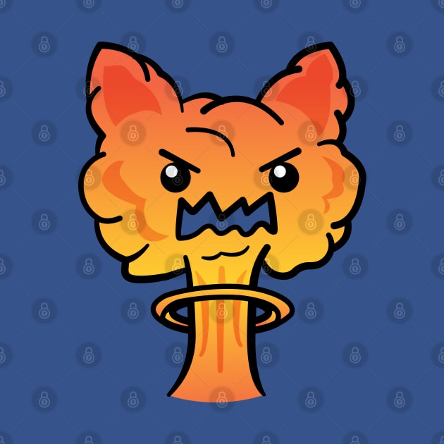 Angry Cat Explosion Catastrophe by ShexxarDesigns