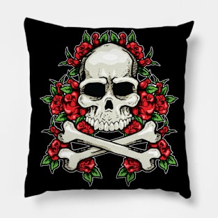 Skull N Roses Pillow