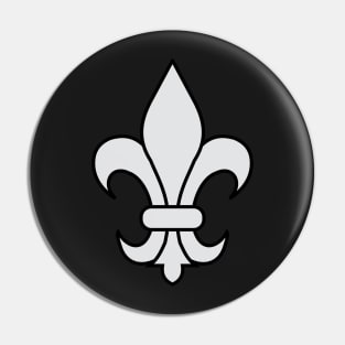 fleur de lis (silver) Pin