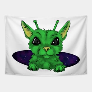 Alien cat Tapestry