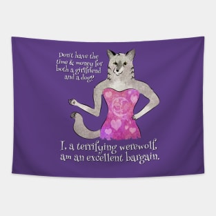 Werewolf Girlfriend Tapestry