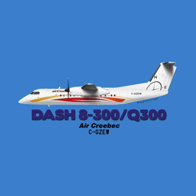 DeHavilland Canada Dash 8-300/Q300 - Air Creebec by TheArtofFlying