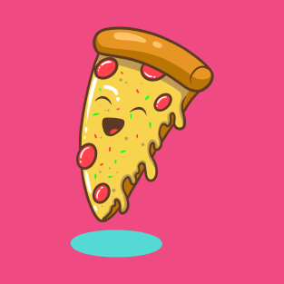 Happy Pizza Slice T-Shirt