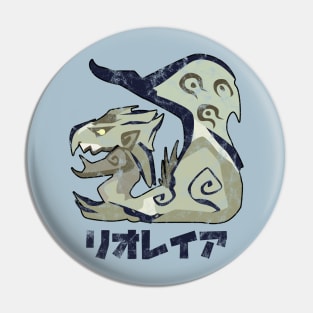 Monster Hunter Rise Rathian Kanji Icon Pin