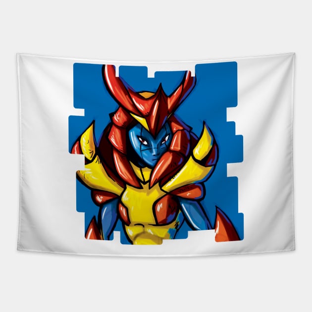 Mecha Tapestry by BaconBabyArt