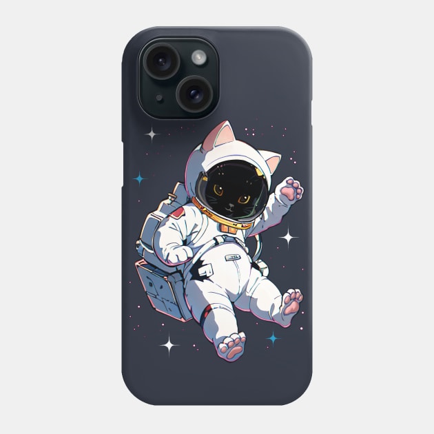 Space Cat Phone Case by RetroFreak