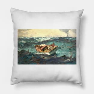 The gulf stream by Winslow Homer Pillow