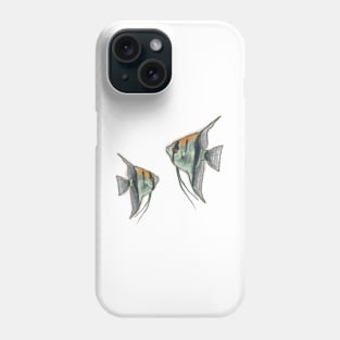 Angel Fish Angelfish Pair Design Phone Case