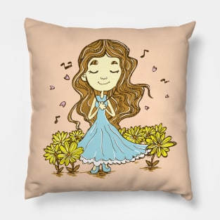 Music Girl Pillow