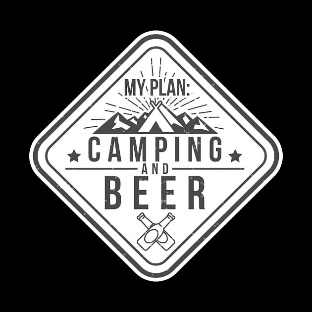 Camping and Beer Funny Gifts for Campers by TheOptimizedCreative