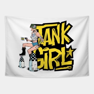 Tank Girl Pinup Tapestry