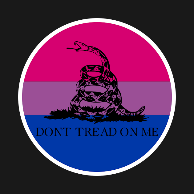 Bisexual Gadsden Flag by Shared Reality Shop