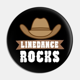 Linedance rocks Pin