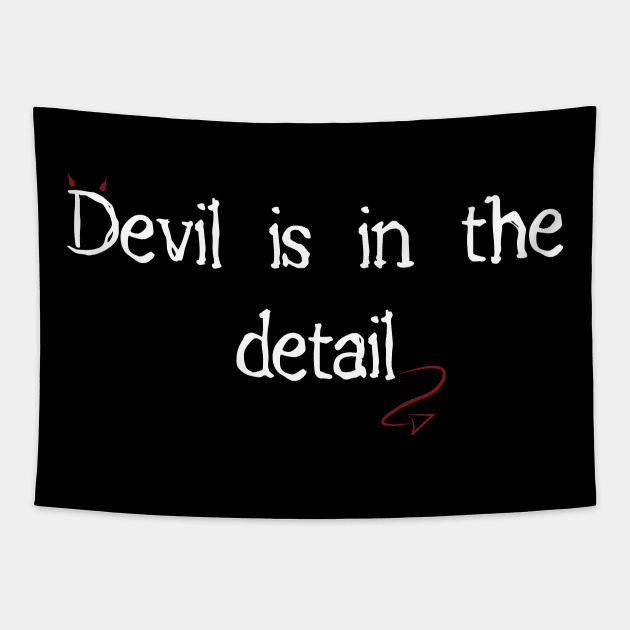 Devil is in the detail Tapestry by drawingsbymegsart
