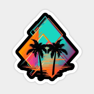 palm tree art Magnet