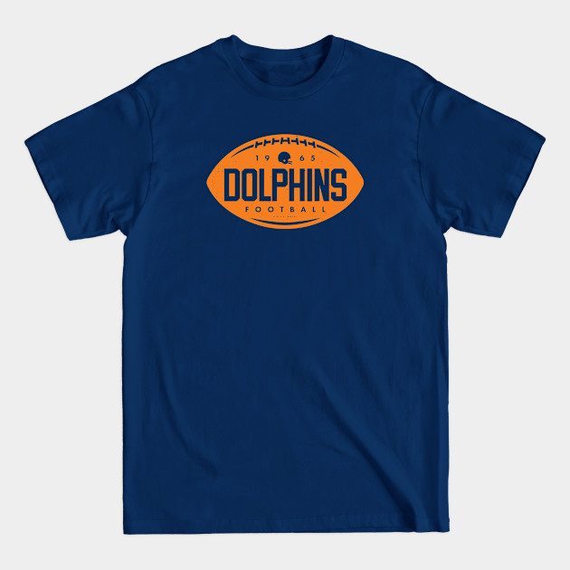 Disover Vintage Football Shape - Miami Dolphins (Orange Dolphins Wordmark) - Miami Dolphins - T-Shirt