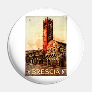 BRESCIA ITALY Pallata Tower Monument ENIT Advertisement Vintage Italy Travel Pin