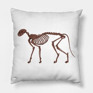 Cat Skeleton Fossilized Pillow