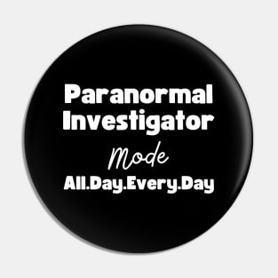 Paranormal Investigator Pin