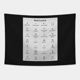 Math Symbols Tapestry