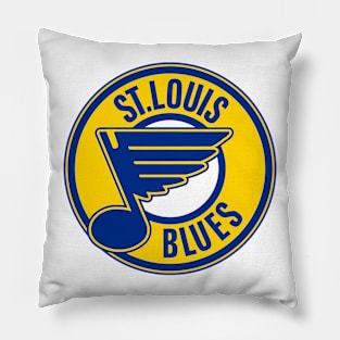 Retro St Louis Blues Pillow