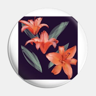 Orange Bloom Pin