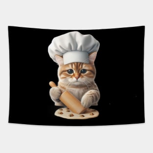 Adorable Cat Baker: Kneading Love into Every Biscuit Tapestry