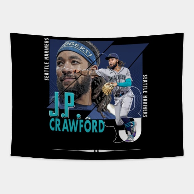 J.P. Crawford Baseball Paper Poster Mariners