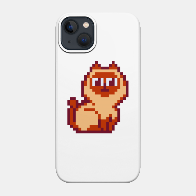 Siamese Cat Pixel Art - Siamese - Phone Case