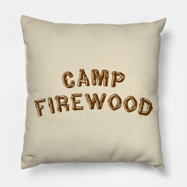 Camp Firewood Pillow by klance