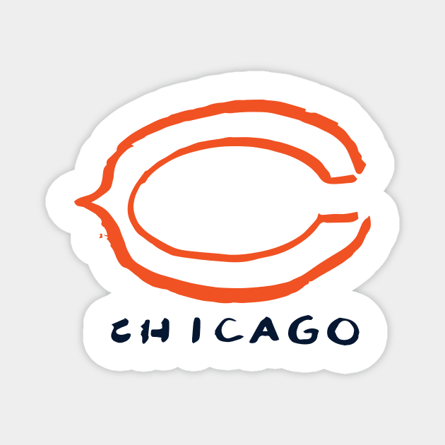 Chicago Beaaaars Magnet by Very Simple Graph