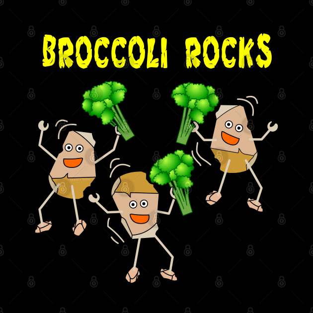 Three Broccoli Light Rocks by Barthol Graphics