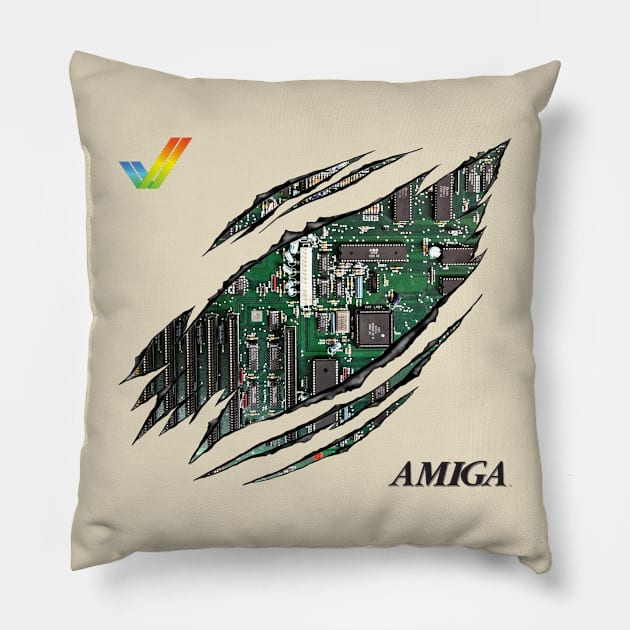 Amiga 34 years Pillow by WkDesign