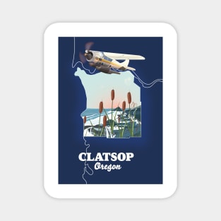 Clatsop County Oregon Map Magnet