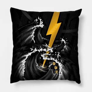 Electric Guitar Storm Pillow
