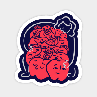 Halloween for women - Apples being hugged Magnet