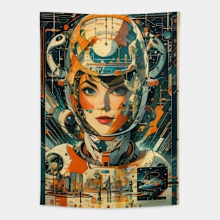 Vintage astronaut Tapestry