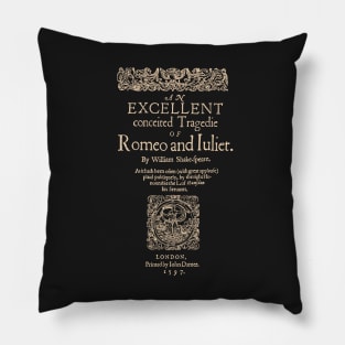 Shakespeare, Romeo and Juliet. Dark Clothes Version Pillow