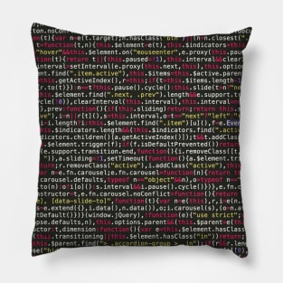 Computer Code pattern Pillow