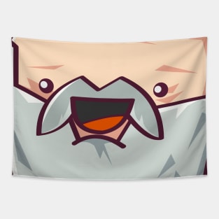 SMILING CARTOON PLATO Tapestry