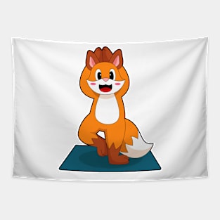 Fox Yoga Meditation Tapestry
